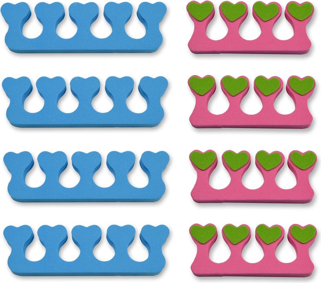 K-Pro Zehenspreizer Finger Zehen Trenner Set 8 Stk Spreizer Nägel Abstandhalter