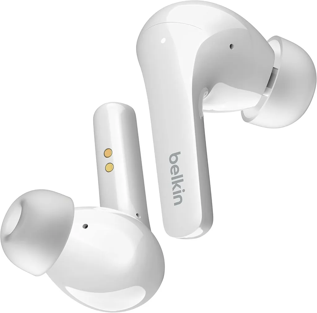 SOUNDFORM Flow cuffie a cancellazione del rumore realmente wireless, Bluetooth, resistenti agli spruzzi, classe di protezione IPX5, 31 ore di funzionamento, per iPhone, Galaxy, Pixel