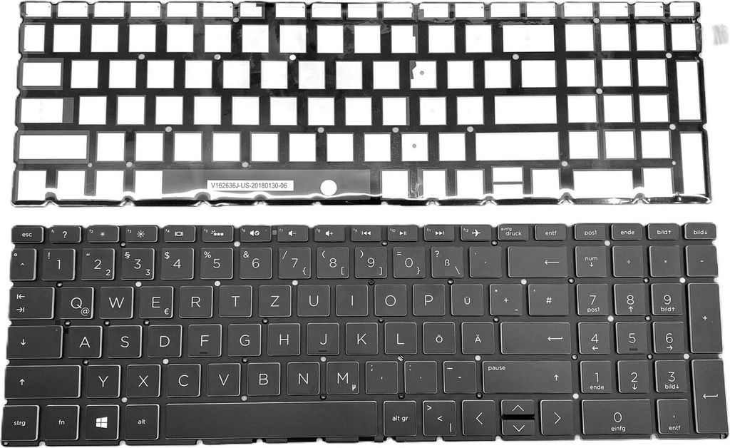 DEUTSCHE - Tastatur Keyboard Beleuchtung kompatibel für HP 250 G8