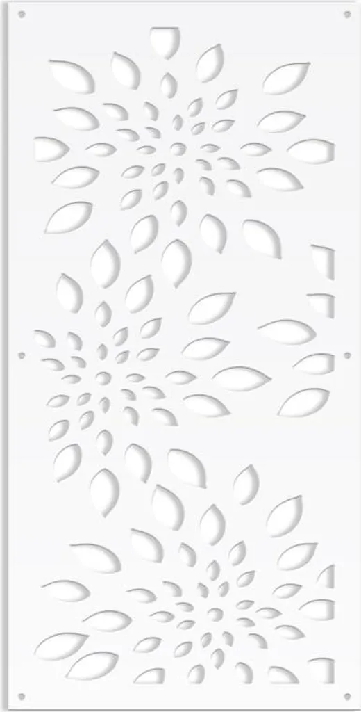 Pannello Decorativo FIREWORKS Bianco 73x73 | Divisorio PVC Design - 3