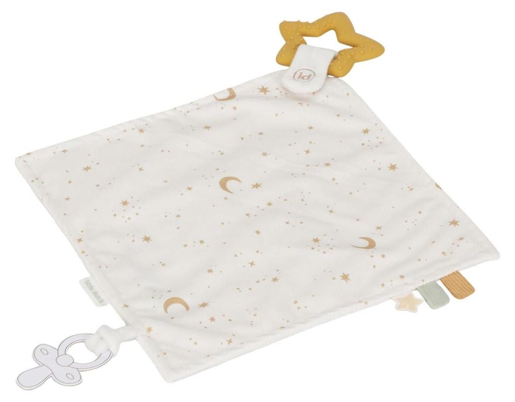 Little Dutch Naturals Kuschelstoff-Beißring für Neugeborene