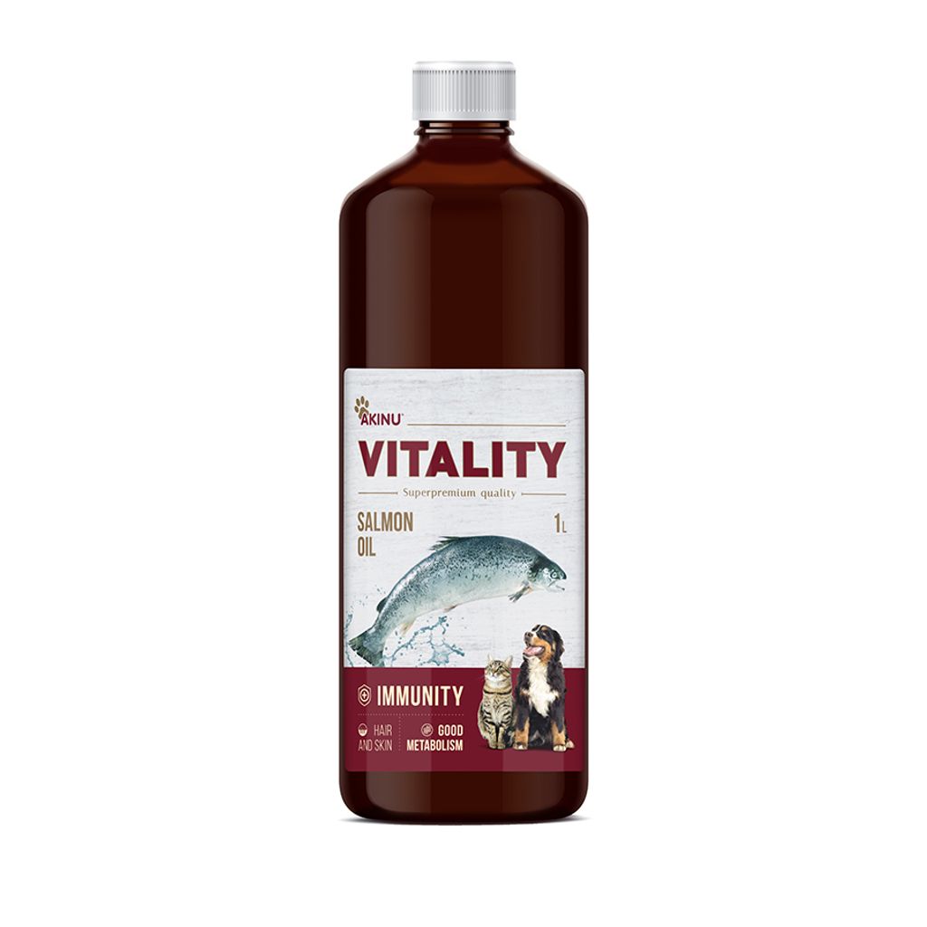 Akinu VITALITY Lososový olej doplněk stravy pro psy a kočky Obrázek produktu 