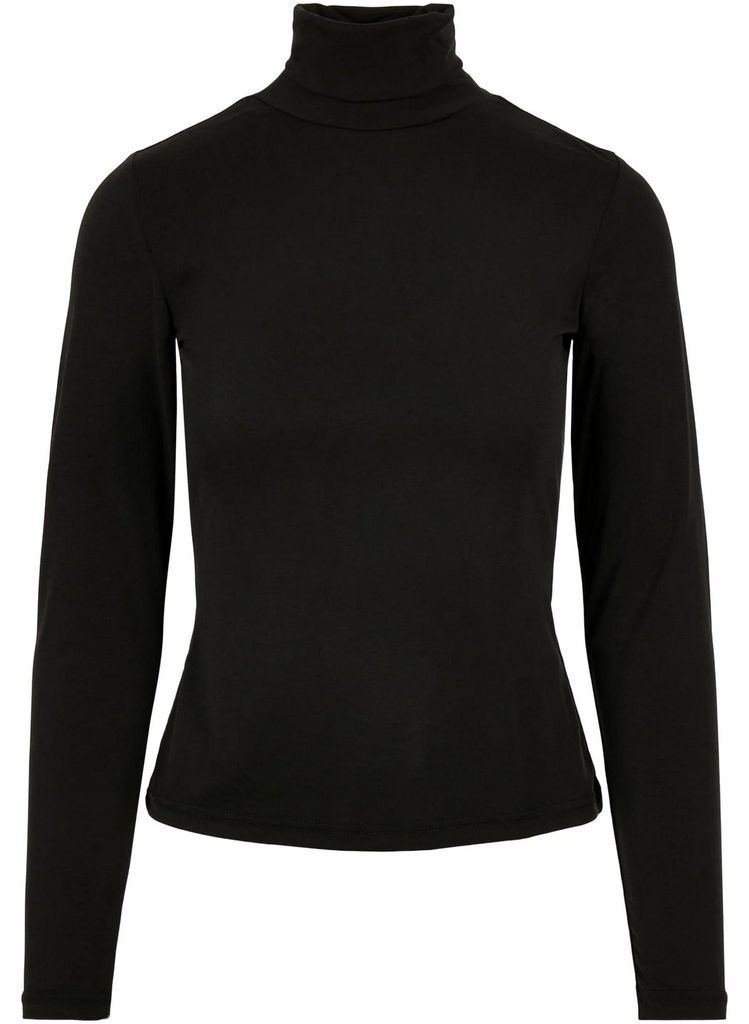 Urban Classics - Rollkragen für Damen Langärmlig TN1204 (5XL) (Schwarz)