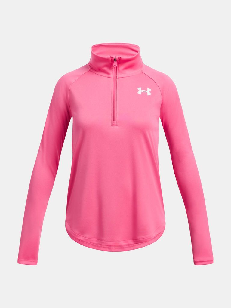 Under Armour Mädchen Tech Graphic T-Shirt mit 1/2-Reißverschluss 1379532-672__YLG