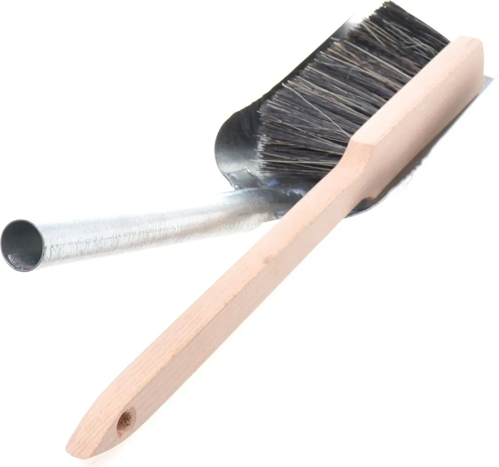 Pala per Carbone e Ristrutturazioni: Set Paletta Metallo Argento + Scopa