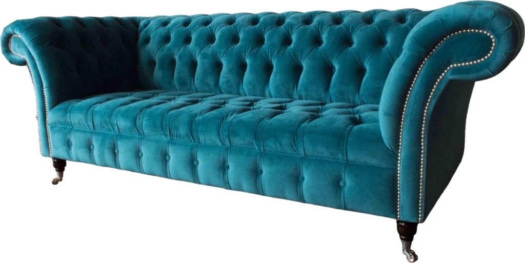 Sofa Dreisitzer Polster 3 Sitzer Sofas Design Luxus Möbel Textil Neu