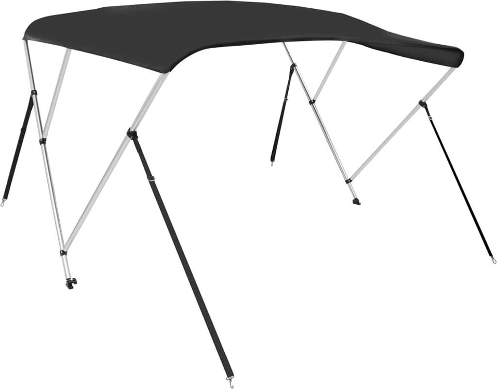 3-Bow Bimini-Top Schwarz 183x196x137 cm