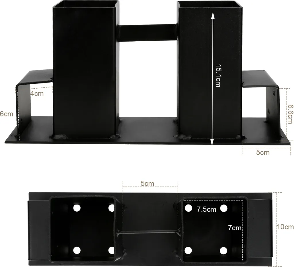 Étagère pour Bois de Chauffage Kit de 12 Supports d'Empilage Robustes - 3