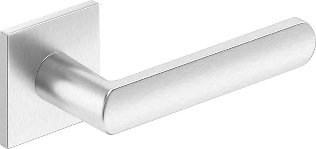 Poignée Luna Q Slim Nickel Mat avec rosace fine : Finition Premium