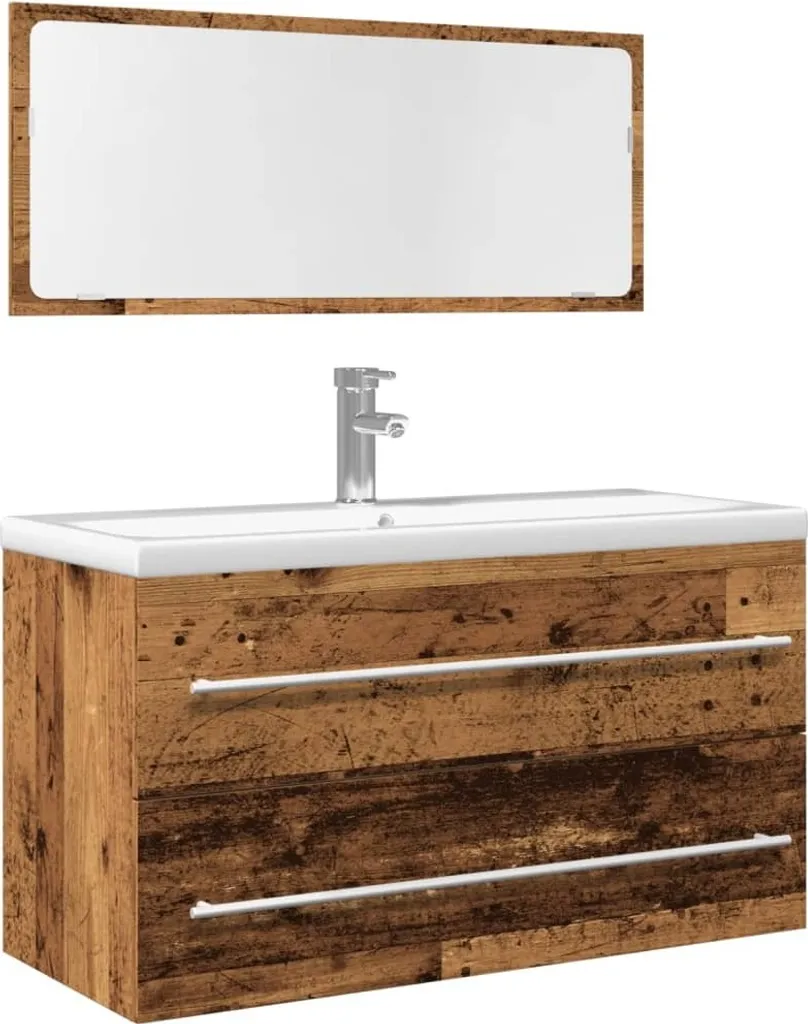 Set Mobili Bagno 2 Pezzi Legno Antico Best Möbel CL4459818 Online