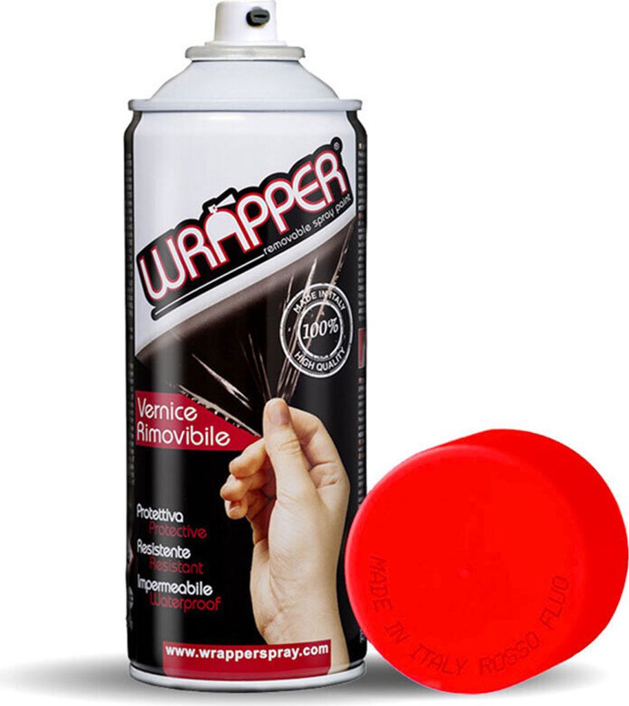 Abnehmbare Lackierung Spray Wrapper Spezial Rot Fluo