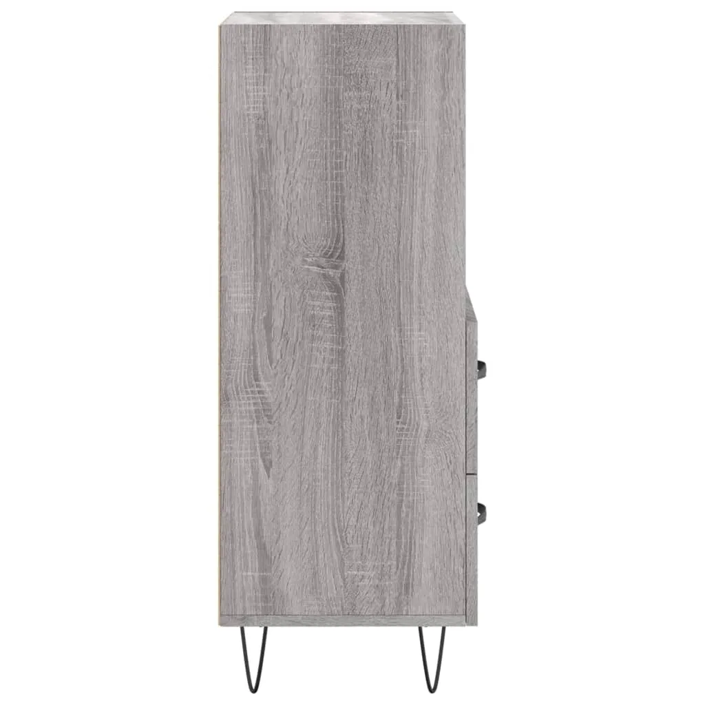 VidaXL Credenza Grigio Sonoma 80x30x54 Cm – Mobile In Legno Multistrato Per Soggiorno