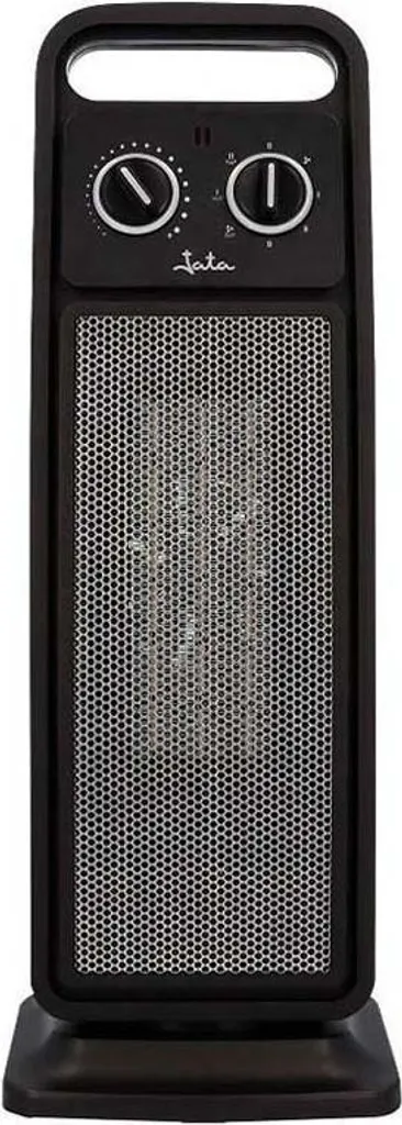 Chauffage tour céramique 2000W noir Jata pour chaleur douce et rapide