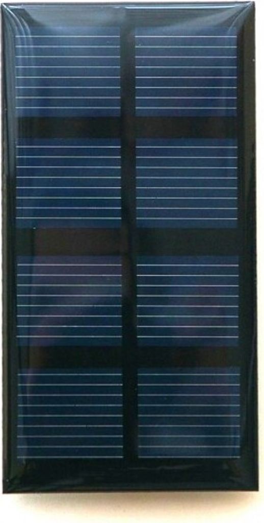 Solarzelle 2 V / 380 mA  - mit Lötanschluß Produktbild 