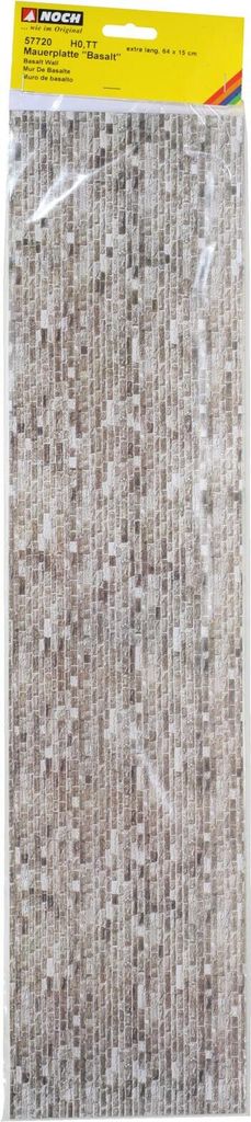 NOCH 57720 - H0,TT Mauerplatte “Basalt”, extra lang, 64 x Produktbild 
