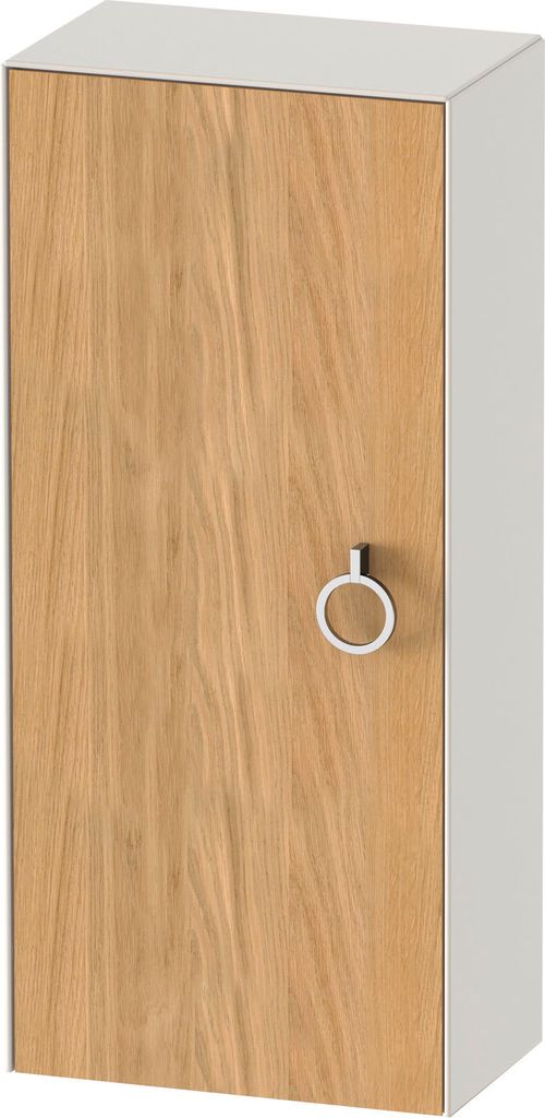 Duravit White Tulip Halbhochschrank, Breite 400 x Tiefe 240mm, eine Tür Anschlag links mit Griff, WT1323LH539