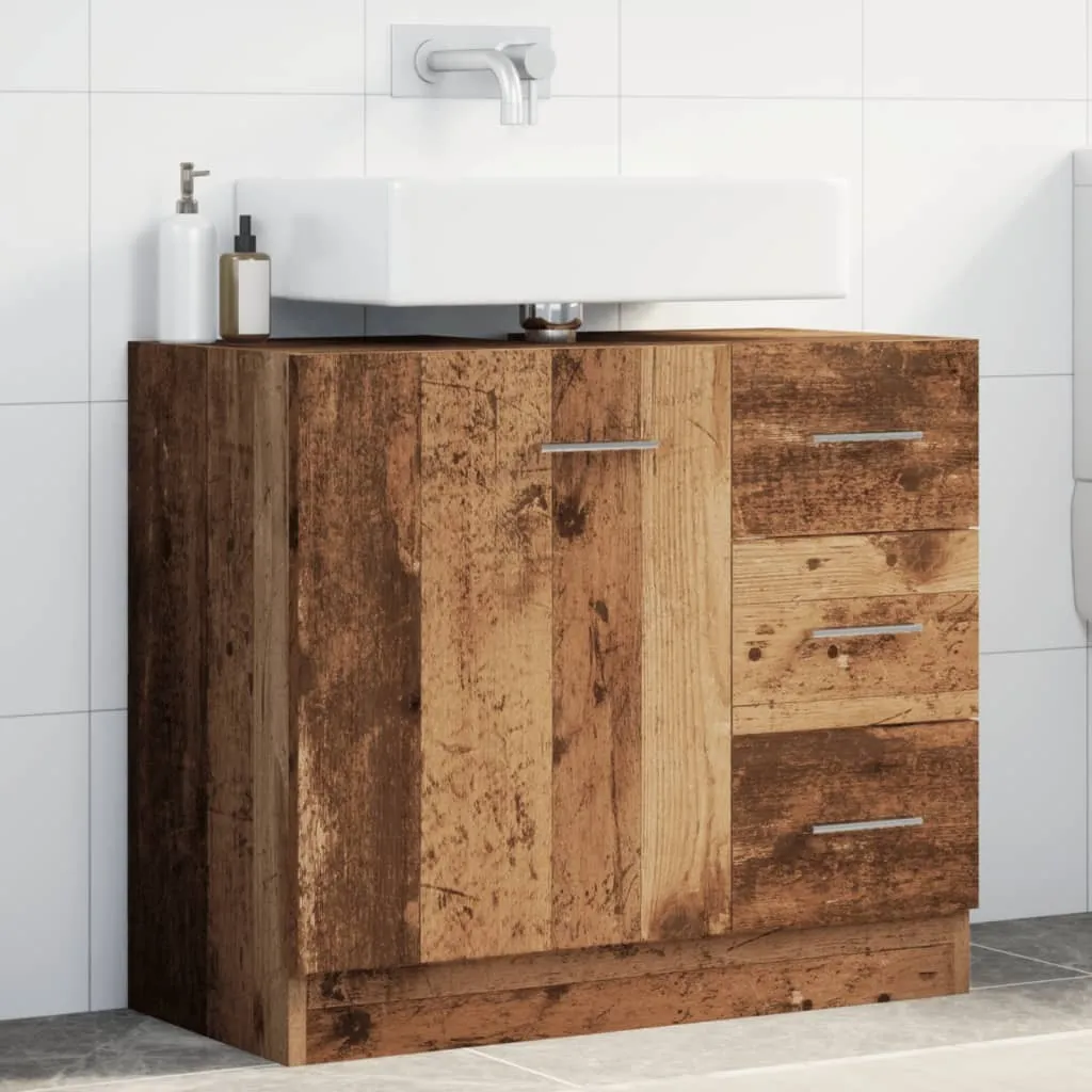Maison Exclusive Mobile Sottolavabo Vintage 63x30x54 cm Legno Antico