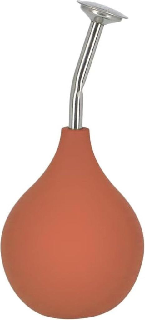 Kogelsproeier aus rostfreiem Stahl - Alternative für kleine Pflanzen, Stecklinge, Blumen, Sämlinge (Terrakotta/Rot)