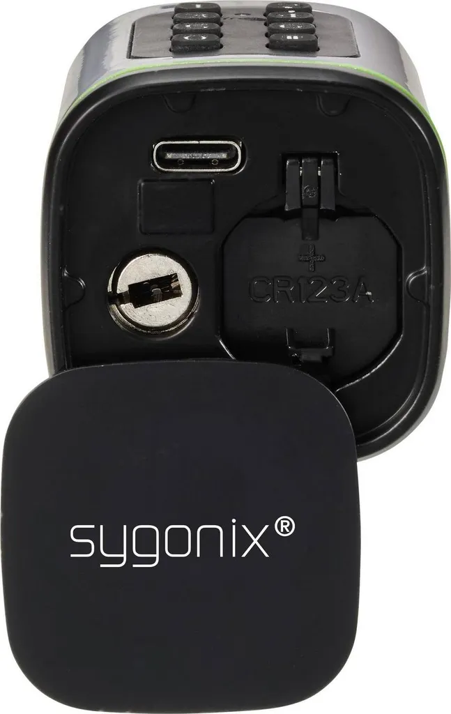 Vérin de sécurité connecté Bluetooth Sygonix 6121660 avec accès par code