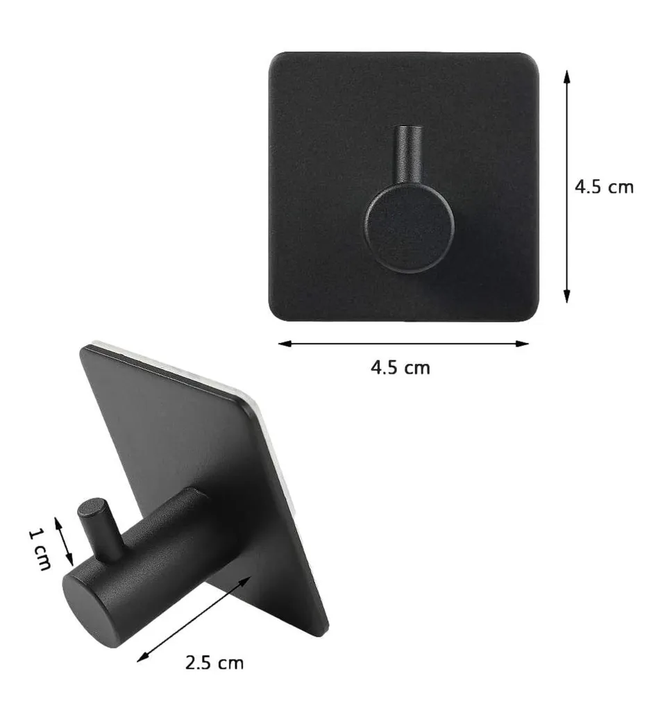 LANSKYLAN 12 Pezzi Ganci Autoadesivi Ganci Autoadesivi Rotante a 360° Gancio da Soffitto Adesivo Senza Tracce Ganci Adesivi Impermeabili Ganci per Asciugamani Senza Foratura per Cucina Bagno e Ufficio