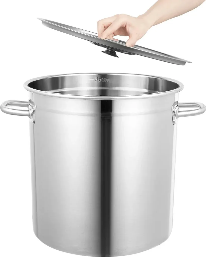 Pentola Grande 35L Inox 201 Design Minimal - Induzione e Gas