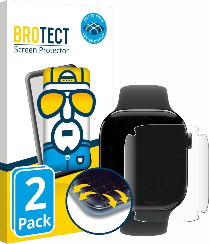 2x BROTECT Fullscreen Schutzfolie für Apple Watch Series 11 Produktbild 