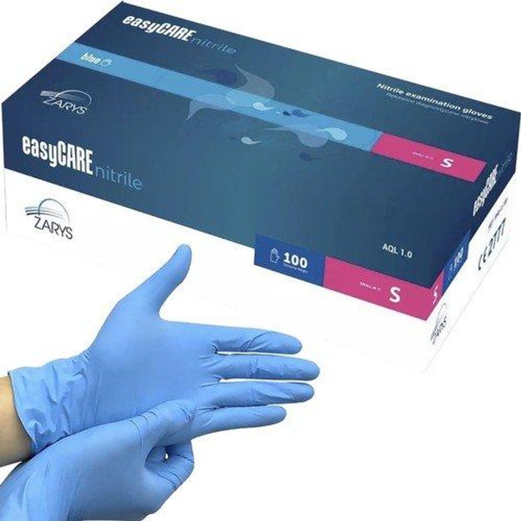 ISO Guanti monouso in nitrile 100 pz. S blu Immagine del prodotto 