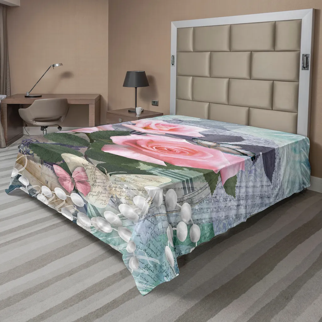 Lenzuolo Sopra ABAKUHAUS Rose e Perle 266x260 Grigio Rosa Offerta