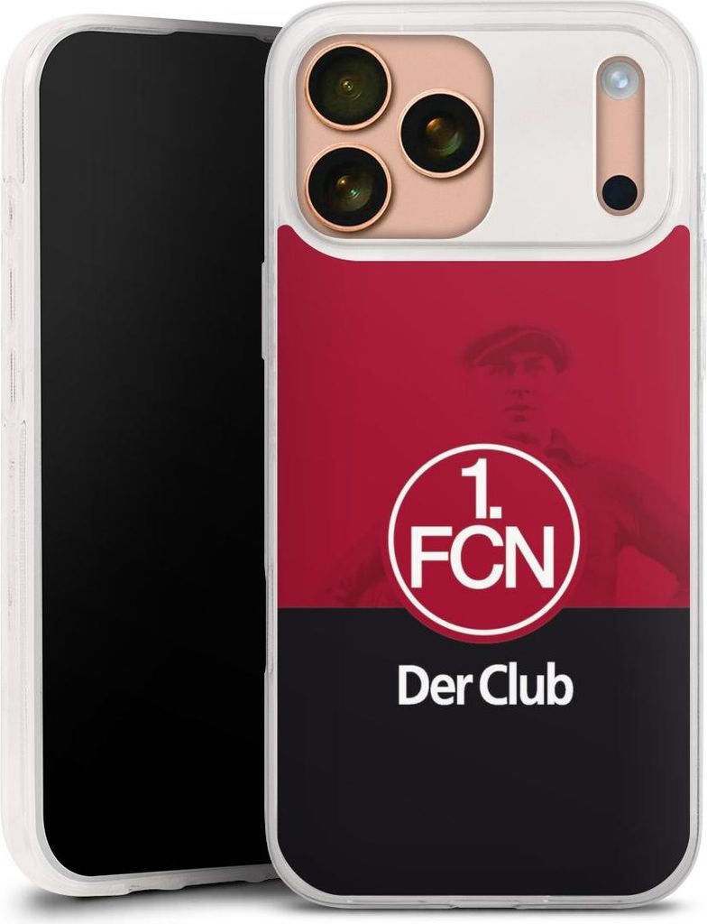 DeinDesign Slim Hülle für Apple iPhone 17 Pro Max Silikon Case Ultra Dünn Handyhülle 1. FC Nürnberg Der Club Offizielles Lizenzprodukt