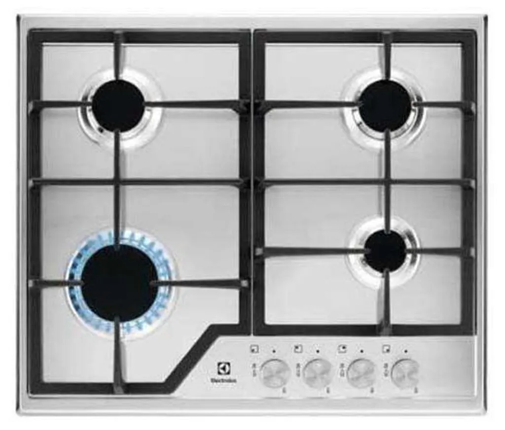Table de Cuisson Gaz 4 Zones Electrolux EGS6426SX Idéale Cuisine Famille