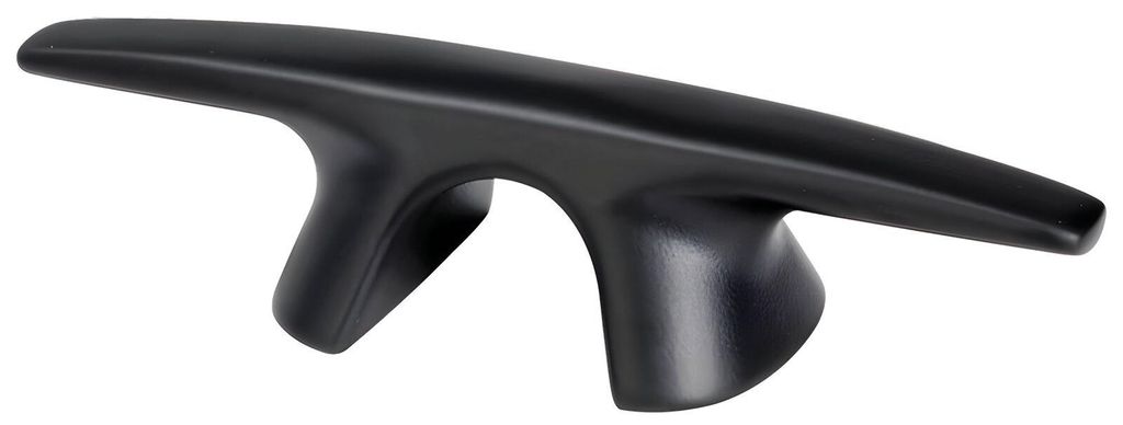 Edle mattschwarze Bootsklampe Bull Dog, Osculati Black Line Produktbild 