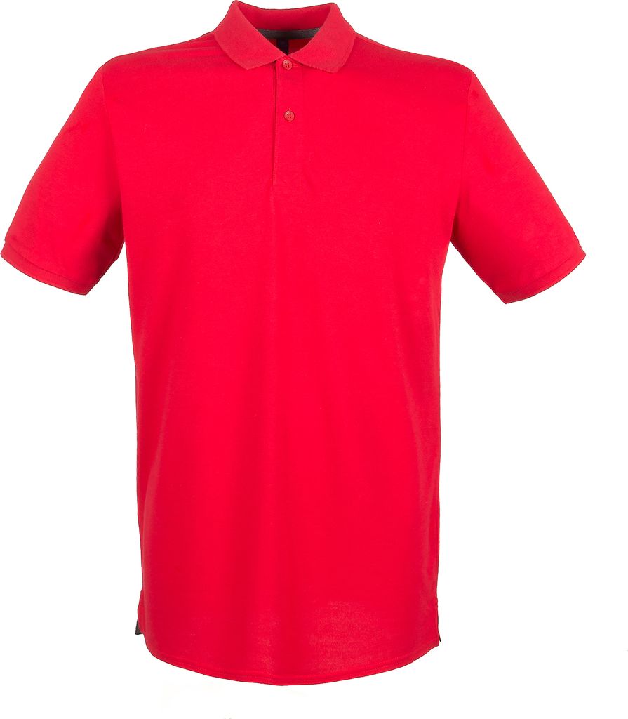 Henbury Herren Pique Polo-Shirt PC2590 (L) (Signalrot)