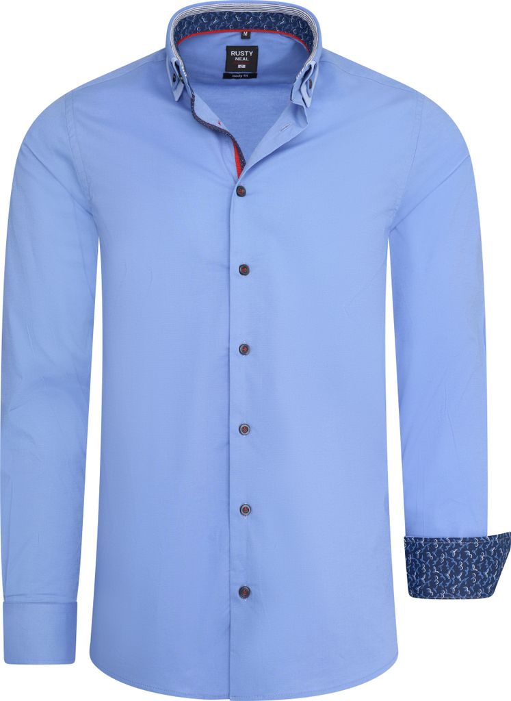 Rusty Neal Overhemd Regular Fit  Blau - Große S Produktbild 