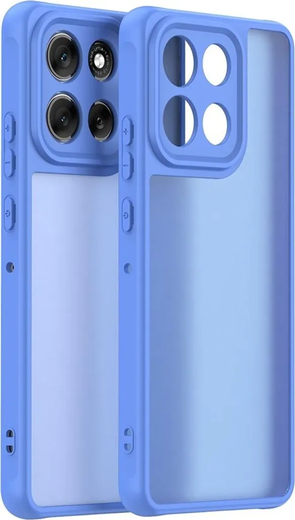Custodia per Motorola Moto G86/G86 Power - posteriore Phonesta AirFrost Semi-Trasparente - Blu zaffiro opaco