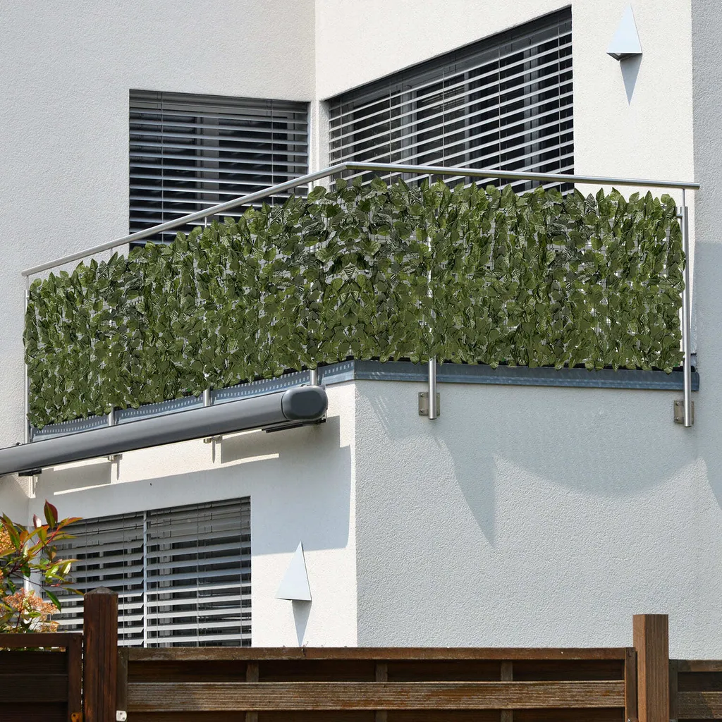 Écran de Confidentialité Terrasse et Balcon Vert 3m x 1.25m Robuste