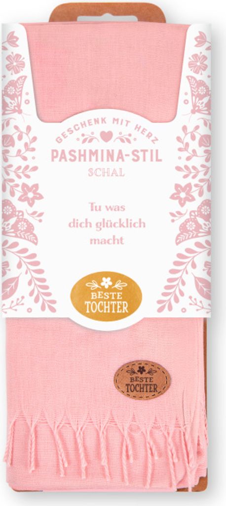 Stolla Tuch Schal Damen mit Namen oder Monogramm in Pastelltönen 70x200cm