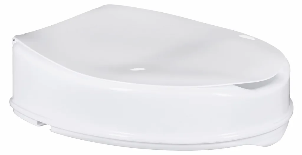 Rallonge de siège de toilette avec couvercle 10 cm - Modèle Ergo+ Blanc