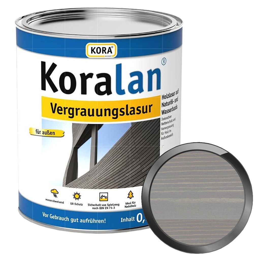 KORA Koralan Vergrauungslasur - 0.75 Liter (SILBER) Produktbild 