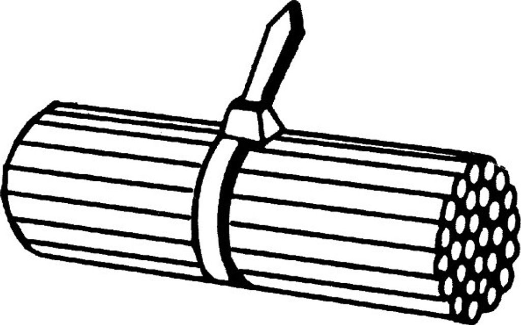 Kab.binder 292X3,6Mm,Schw.