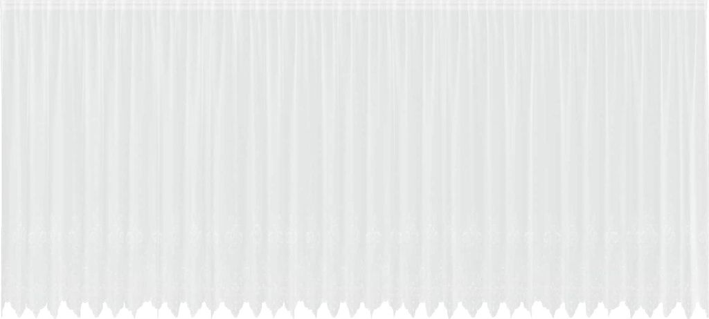 vidaXL Rideau en dentelle avec rideaux Floral Blanc 245 x Image du produit 