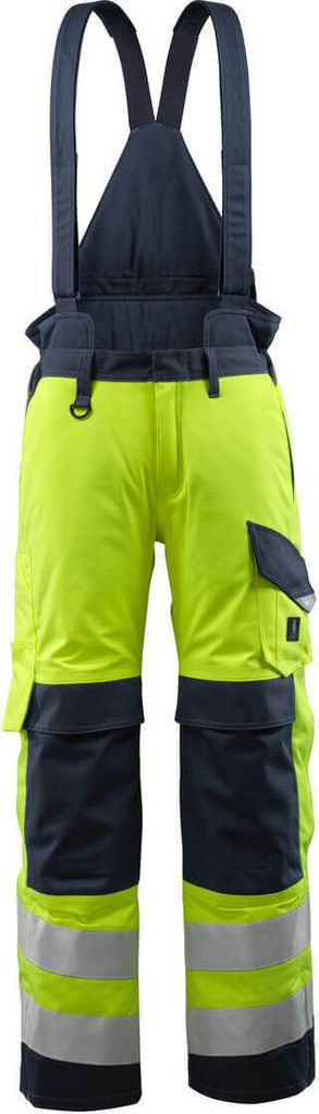 MASCOT Renens Winterhose Multisafe Größe L, hi-vis gelb/schwarzblau | Packung (1 Stück)