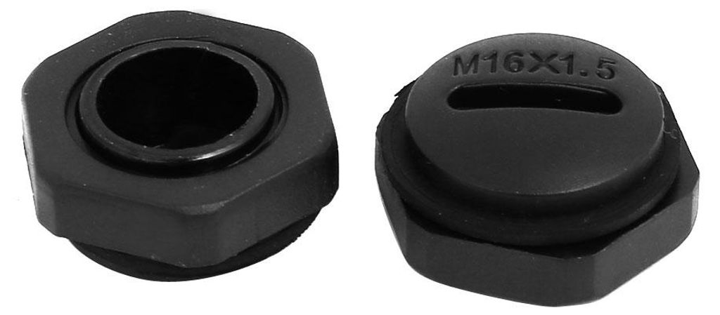 10 Stk. Kabel Verschraubungskappe M16 Nylon Au?engewinde Schraube Endkappe Grau