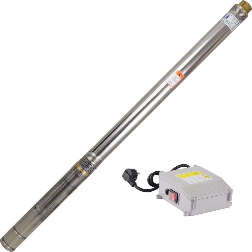 Agora-Tec 3 Zoll Brunnenpumpe Tiefbrunnenpumpe 750W-3.8, 30m Kabel