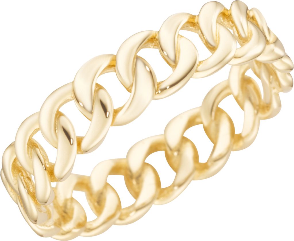Ring Luigi Merano mit Panzerketten-Design, Gold 375 Gold 54