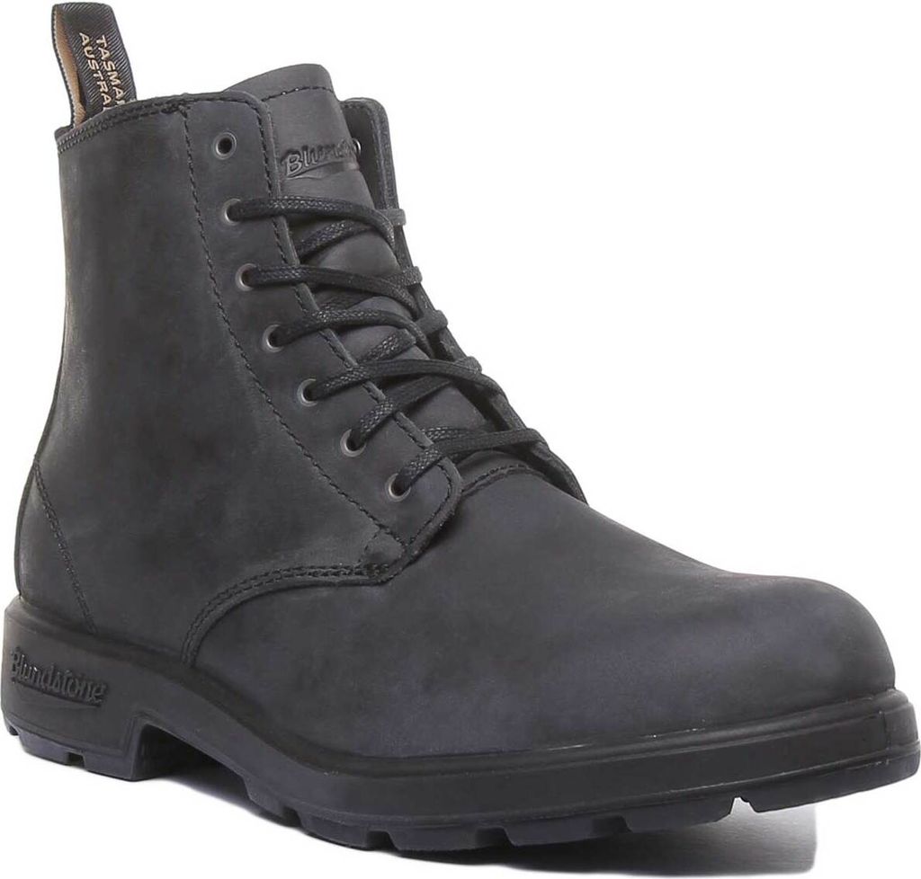 Blundstone 1451 Herren-Schnürstiefelette aus Leder in Schwarz (44, Schwarz)
