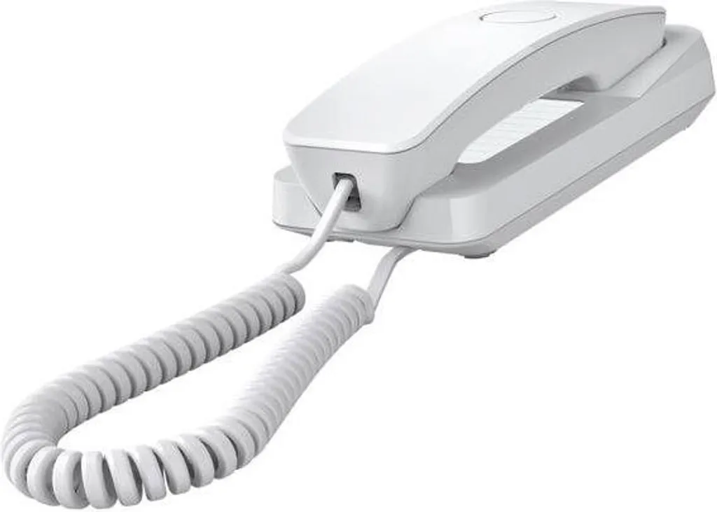 Téléphone fixe compact Gigaset DESK 200 blanc pour petits espaces