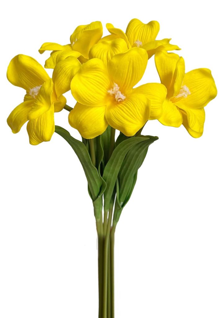 5 künstliche Tulpensträuße mit langem Stiel und realistischer Haptik, voll erblüht, ideal für Muttertag, Frühlingshochzeiten und als Tischdek...