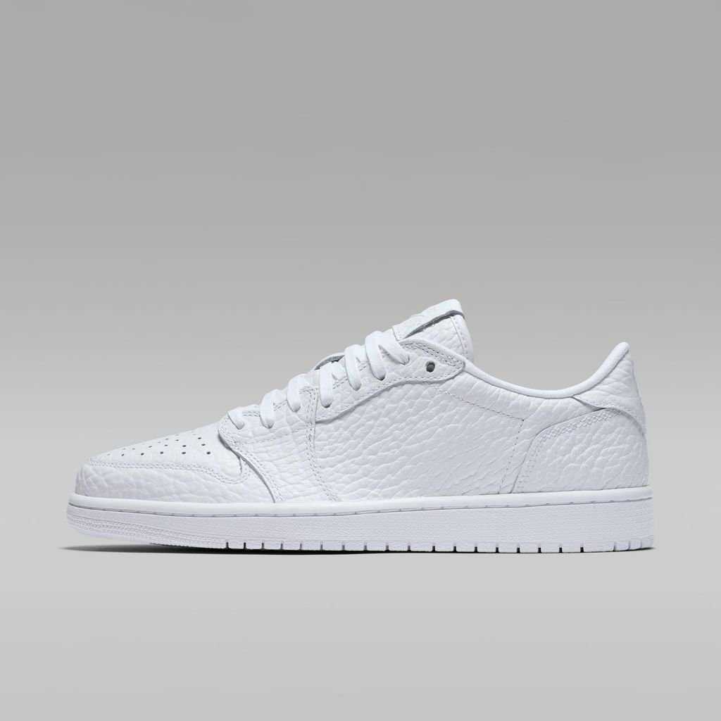 Nike Air Jordan 1 Retro Low "No-Swoosh Triple White" 872782-100, Größe: 47.5