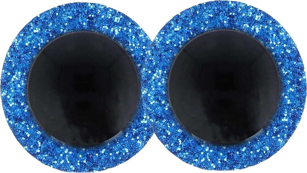 AA Glitzeraugen 1 Paar D=8mm hohe Kuppel Sicherheitsaugen Puppenaugen Teddyaugen