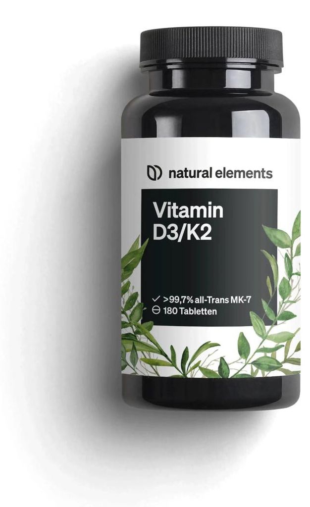 Vitamin D3/K2 - 5000 I.E. Tabletten - 180  Tabletten_für 12 Produktbild 